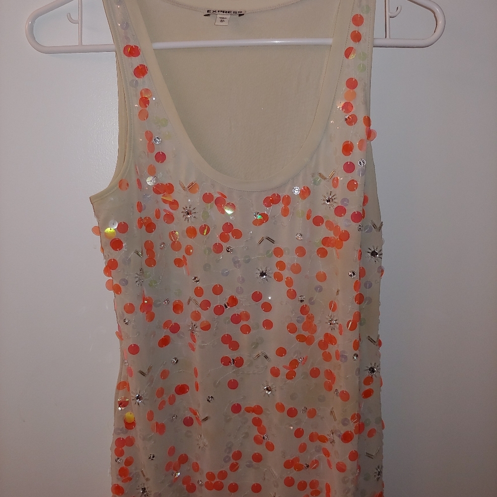 Express Sequin Embellished Tank - Picture 3 of 5